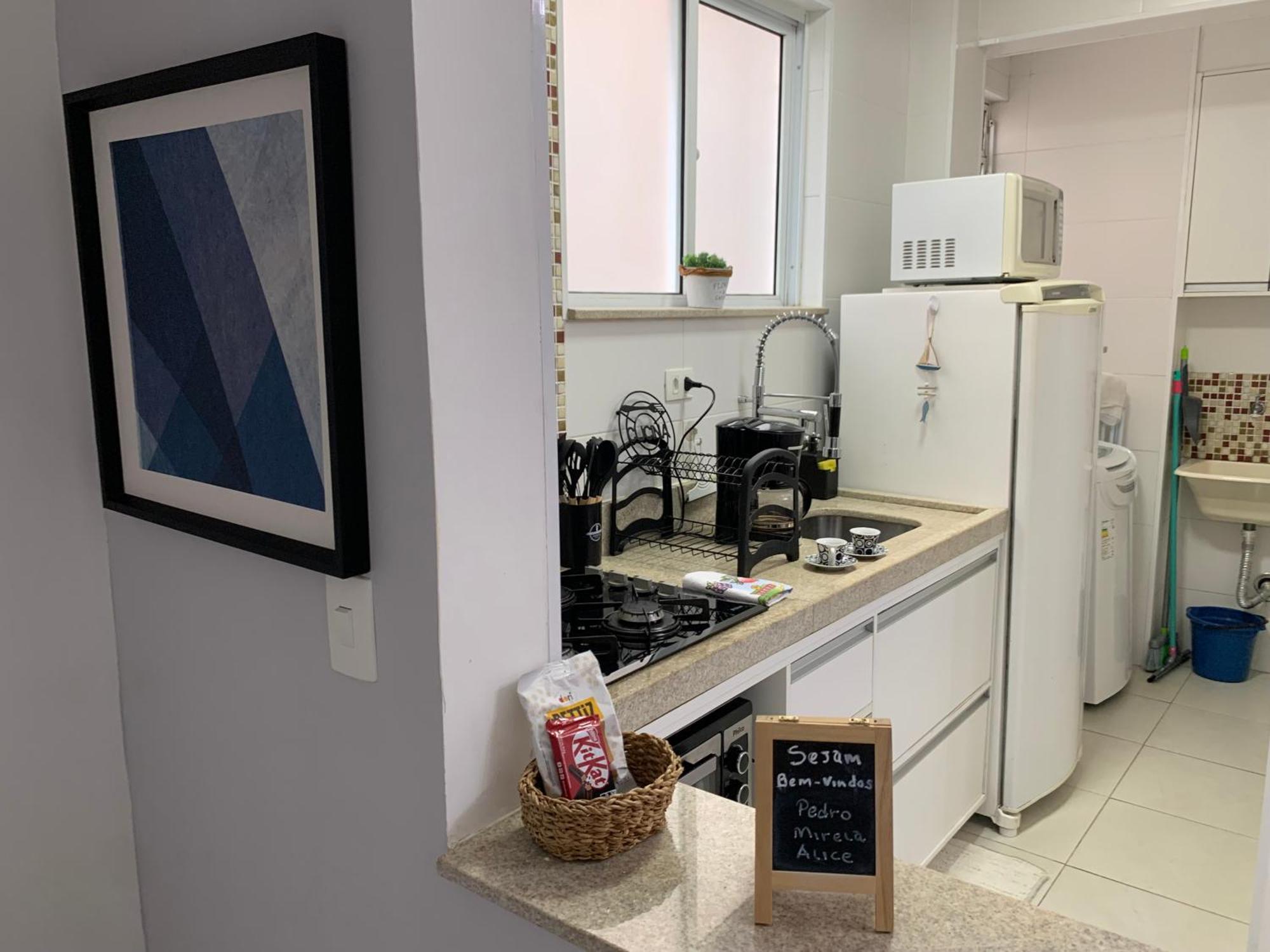 Apartamento Em Santos No Gonzaga Em Frente A Praia Buitenkant foto